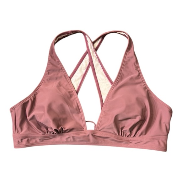 Cupshe Other - CUPSHE Crisscross Straps Swimsuit Bikini Top Mauve Size XL